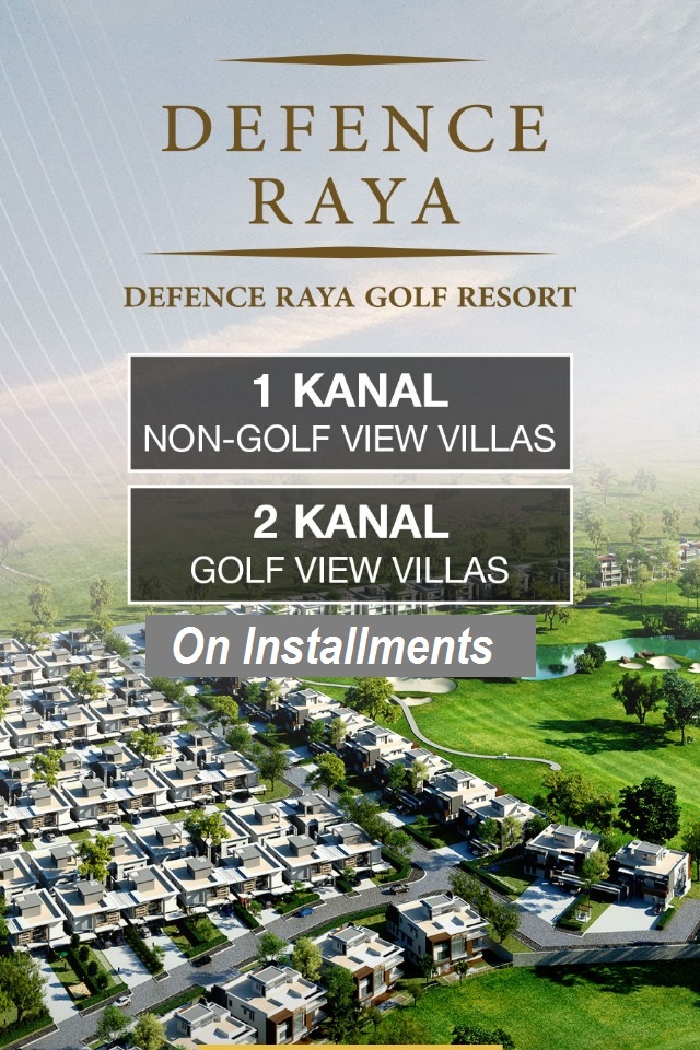 DHA Raya Golf Course Resorts on Installments