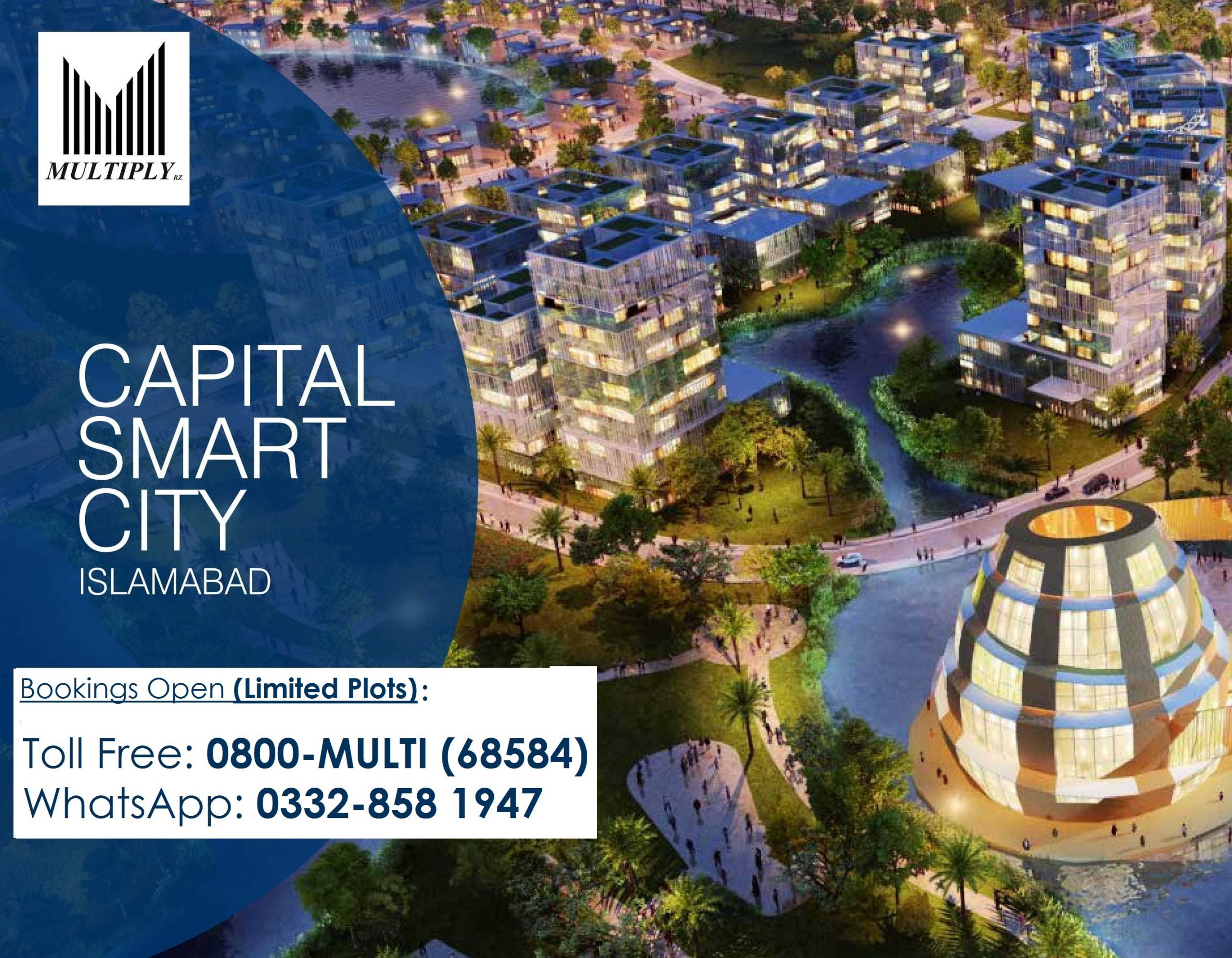 Book 10 Marla Plot In just 3.60 lacs Capital Smart City Islamabad